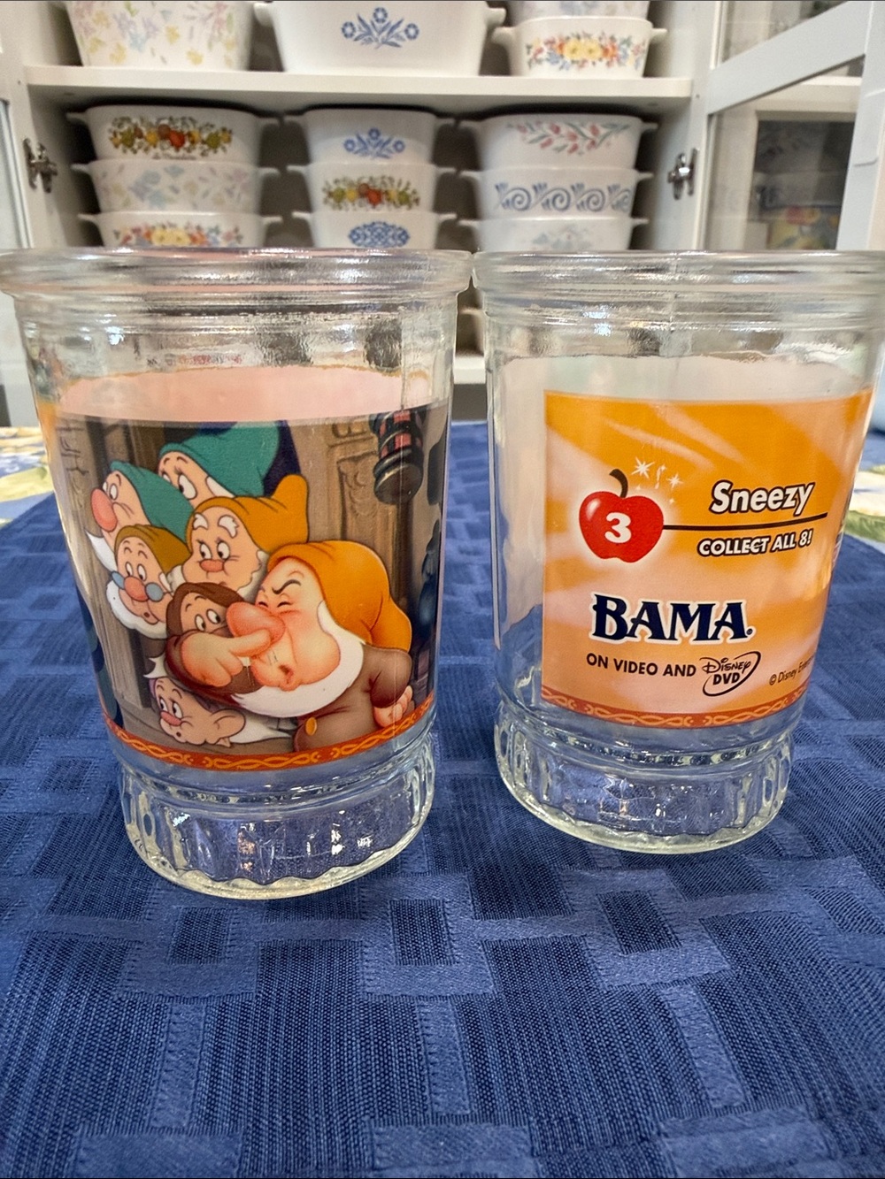 Disney Sneezy Collectible Glass set of two